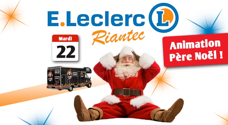 Le Car magique JAIME Radio et le Père Noël débarquent au Leclerc Riantec ! - Jaimeradio