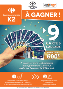 2022-03-07, affiche jeu Carrefour K2 Lorient