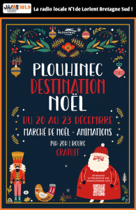 affiche marché de Noël plouhinec