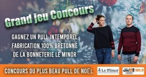 bonneterie Le Minor concours pull de noël