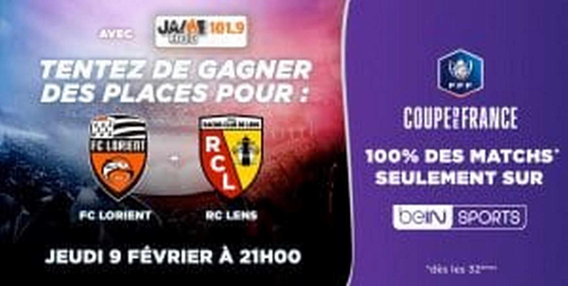 JEU_beIN_SPORTS_Coupe_de_France FC Lorient- RC Lens