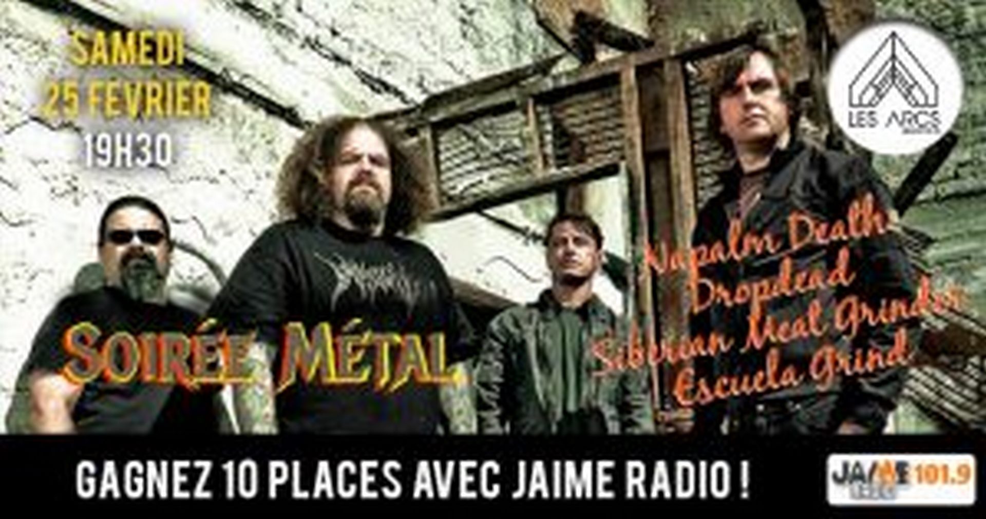 soirée métal les arcs