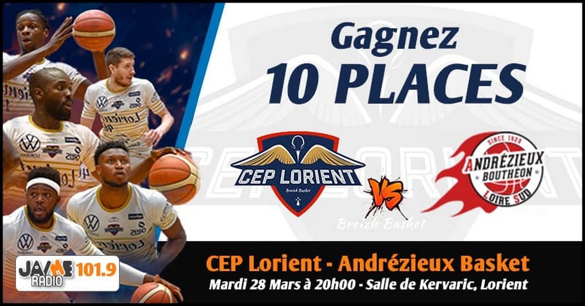 CEP Lorient Breizh basket face à Andrézieux basket