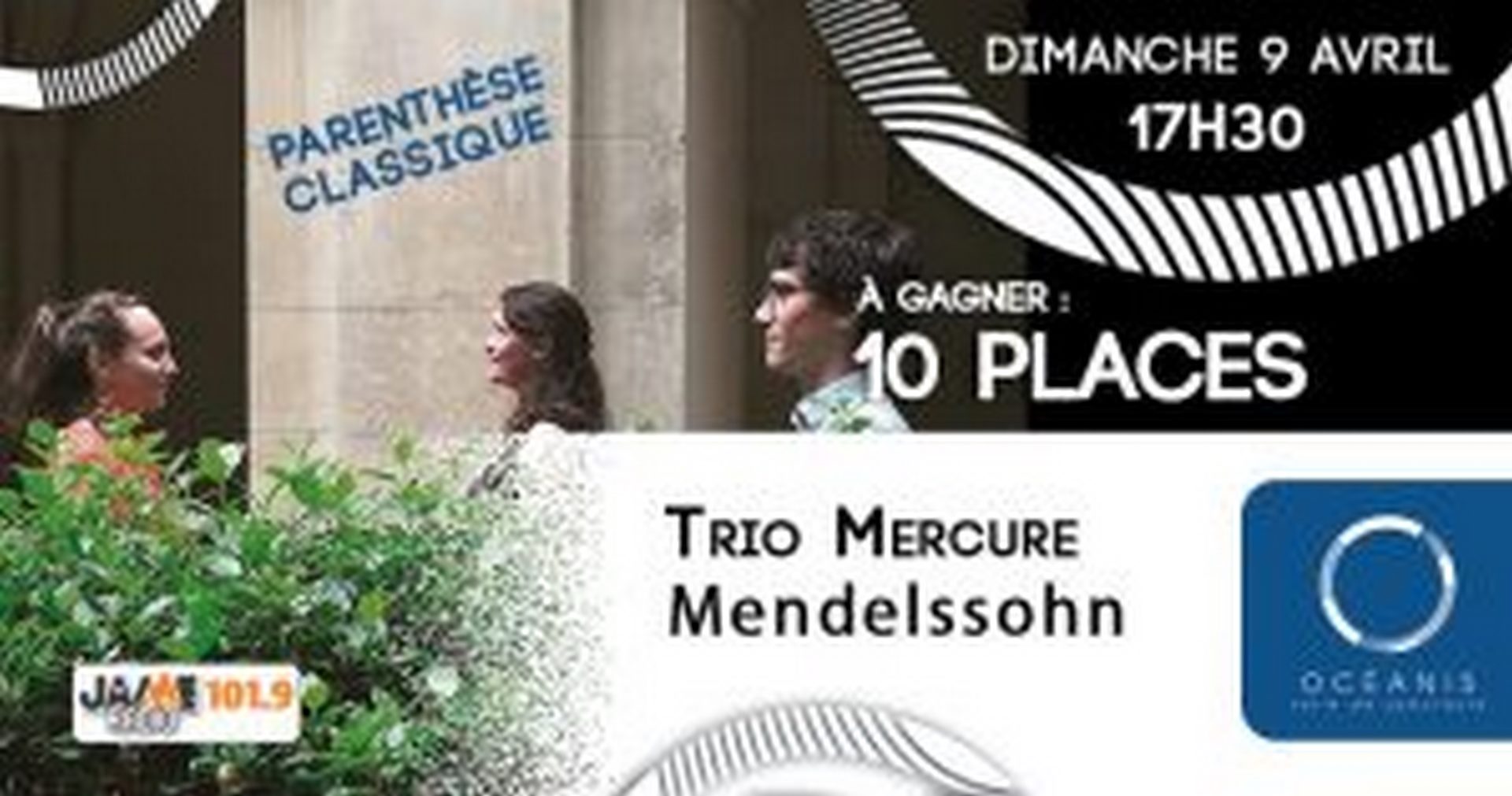 concert classique du Trio Mercure à l’Océanis de Ploemeur