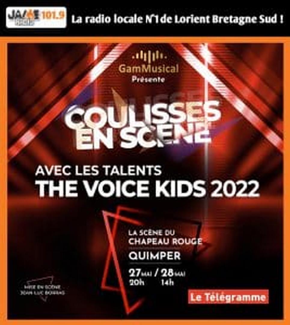 Coulisses en scène un concert spectacle avec les talents The Voice kids 2022
