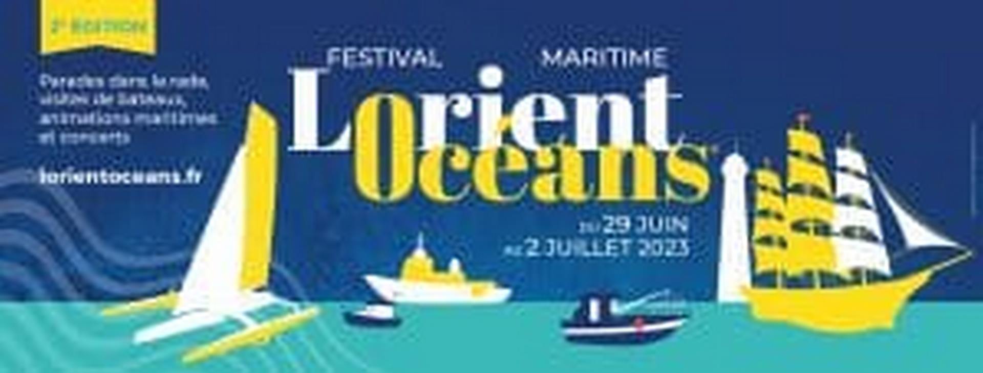 la seconde édition de Lorient Océans qui se tiendra à Lorient et dans la rade du 29 juin au 2 juillet 2023.