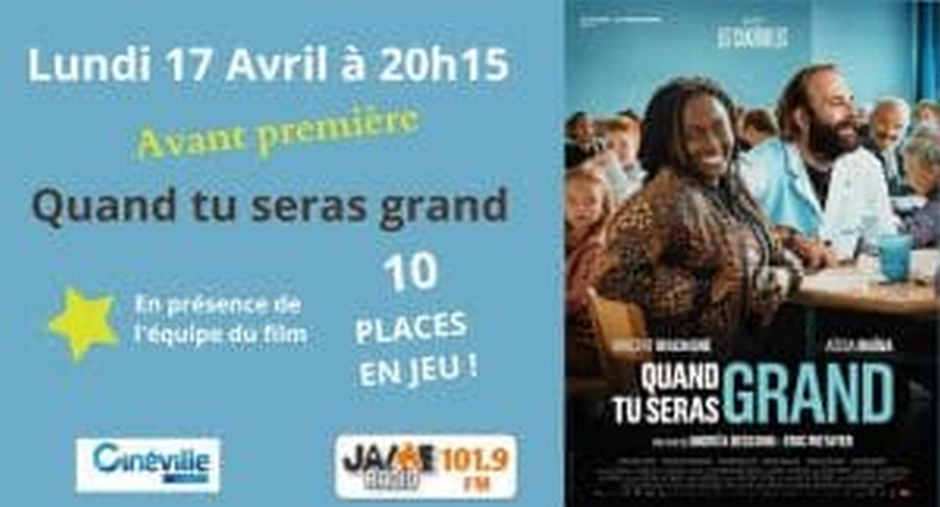 AVP Cinéville Quand tu seras grand