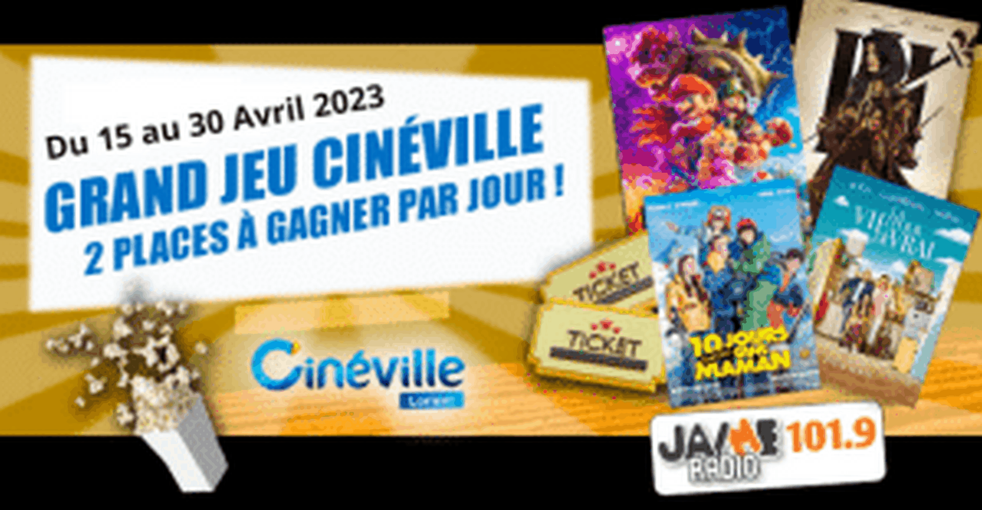 Jeu Cinéville Avril 2023 paques