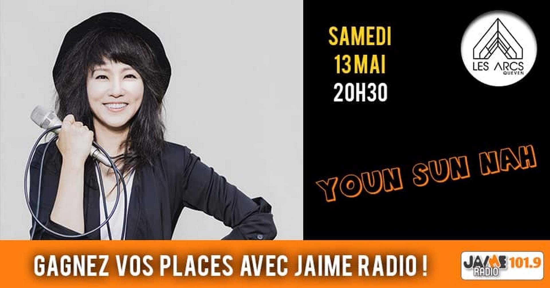 Gagnez vos places pour le concert de Youn Sun Nah aux Arcs de Quéven !