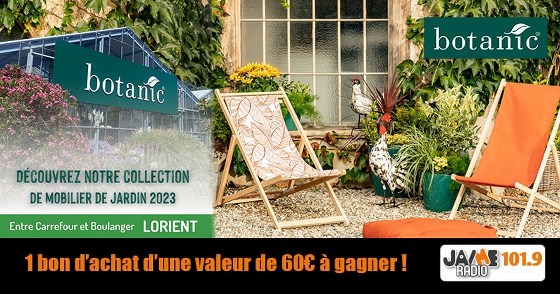 Gagnez un bon d’achat d’une valeur de 60€ avec botanic® !