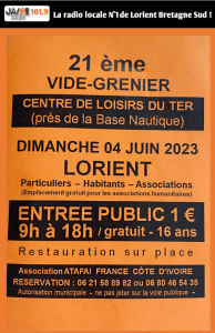 Vide grenier du 4 juin à Lorient