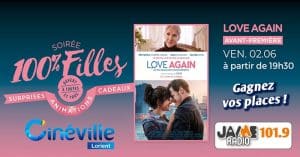 Gagnez vos places pour l’avant-première du film “Love Again” au Cinéville de Lorient !