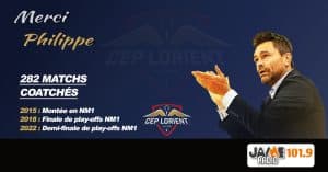 Le CEP Lorient Breizh Basket dit au revoir à leur coach Philippe Maucourant