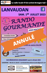 RANDO GOURMANDE ANNULE