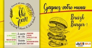 Gagnez vos menus breizh burger lors de la fête du blé au pain !