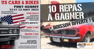 Gagnez votre repas à l’US Cars and Bikes de Pont-Scorff !