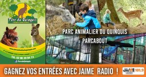 A gagner, vos entrées pour le Parc animalier du Quinquis et Le Parcabout chien noir du Quinquis à Clohars Carnoët !