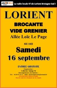 Affiche Collector vintage brocante vide grenier