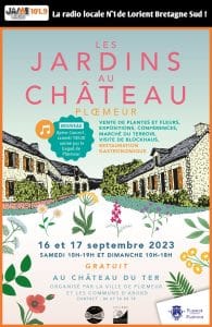 affiche les communs d'abord les jardins au château