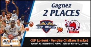 Gagnez vos places pour le match du CEP Lorient Breizh Basket face au Vendée Challans Basket !