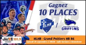 Gagnez vos places pour le match entre Le Hennebont Lochrist Handball et Grand Poitiers HB !
