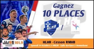 Gagnez vos places pour le match entre Le Hennebont Lochrist Handball et Cesson RMHB