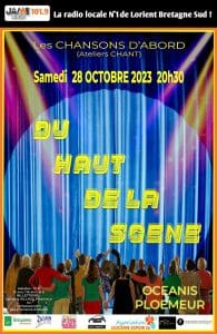 affiche du haut de la scene les cansons d'abord
