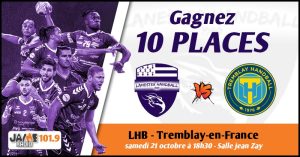 Gagnez vos places pour le match entre le Lanester Handball et Tremblay-en-France!