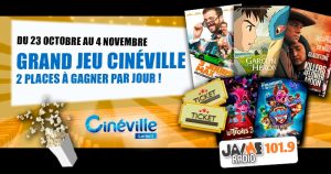 Grand jeu cinéma avec le Cinéville de Lorient, 2 places par jour à gagner pendant les vacances !