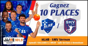Gagnez vos places pour le match entre Le Hennebont Lochrist Handball et le SMV Vernon