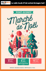 Affiche marché de noël pont-scorff