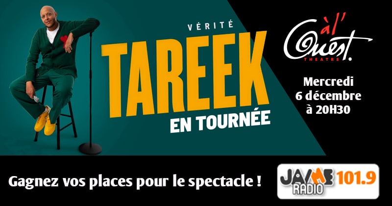 Gagnez vos places pour le spectacle de Tareek au Théâtre à l’Ouest d’Auray !