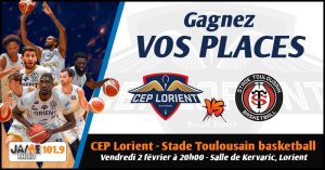 Gagnez vos places pour le match du CEP Lorient Breizh Basket face au Toulouse Basket Club !