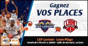 Gagnez vos places pour le match du CEP Lorient Breizh Basket face à Loon-Plage !