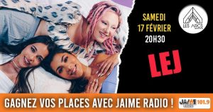 Gagnez vos places pour le concert de LEJ aux Arcs de Quéven !