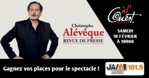 Gagnez vos places pour le spectacle de Christophe Alévêque « REVUE DE PRESSE » au Théâtre à l’Ouest d’Auray !