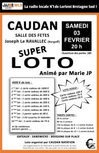Affiche loto caudan natation