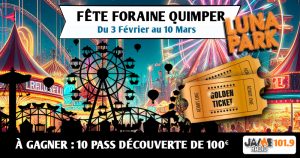 Gagnez vos pass découverte pour la fête foraine de Quimper d’une valeur de 100 euros !