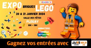 Gagnez votre entrée pour l’exposition LEGO organisée par l’APEL du Sacré Coeur de Plouay !