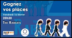Gagnez vos places pour le concert du groupe The Rabeats à l’Océanis de Ploemeur !