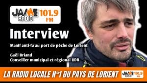 VIDÉO : Manifestation anti-fa au port de pêche de Lorient - interview de Gaël Briand conseiller UDB
