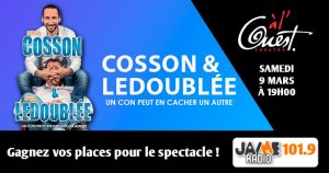 Gagnez vos places pour le spectacle de Cosson & Ledoublée au Théâtre à l’Ouest d’Auray !