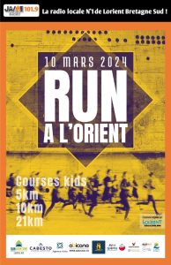 affiche run à l'orient