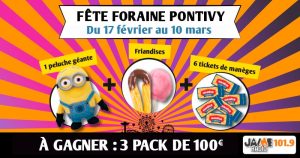 Gagnez vos packs pour la fête foraine de Pontivy d’une valeur de 100 euros !