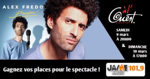 Gagnez vos places pour le spectacle d’Alex FREDO au Théâtre à l’Ouest d’Auray !