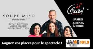 Gagnez vos places pour le spectacle de Laurent Baffie «Soupe miso» au Théâtre à l’Ouest d’Auray !