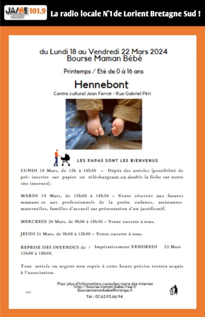 bandeau affiche bourse maman bébé