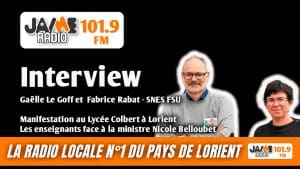 VIDÉO : Manifestation contre le choc des savoirs à Lorient - Témoignage des secrétaires du SNES FSU 56