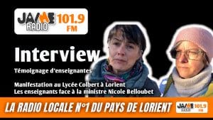 VIDÉO : Manifestation contre le choc des savoirs à Lorient - Témoignage d'enseignantes