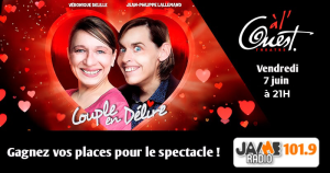 Gagnez vos places pour le spectacle «Couple en délire» au Théâtre à l’Ouest d’Auray !